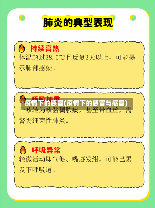 疫情下的感冒(疫情下的感冒与感冒)